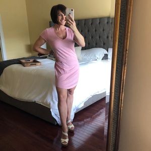 GAP cotton, light pink, t-shirt dress - size small